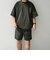 【WEB限定】SHIPS any: ワッシャーナイロン スピンドル Tシャツ＋イージーショーツ セットアップ