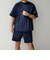 【WEB限定】SHIPS any: ワッシャーナイロン スピンドル Tシャツ＋イージーショーツ セットアップ