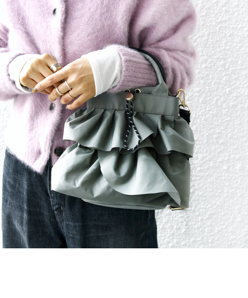 WEB限定】 2WAY ナイロン フリル ショルダー バッグ｜シップスの通販