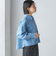 〈洗濯機可能〉ショート丈 デニム シャツ