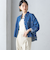 〈洗濯機可能〉ショート丈 デニム シャツ