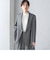 SHIPS Primary Navy Label: フラノ ヘリンボーン ダブルボタン ジャケット（セットアップ対応）