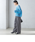 〈手洗い可能〉メランジ ツイル ドロスト パンツ