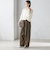 〈手洗い可能〉メランジ ツイル ドロスト パンツ