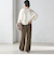 〈手洗い可能〉メランジ ツイル ドロスト パンツ