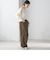 〈手洗い可能〉メランジ ツイル ドロスト パンツ