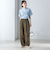 〈手洗い可能〉メランジ ツイル ドロスト パンツ