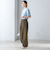 〈手洗い可能〉メランジ ツイル ドロスト パンツ