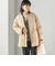 《追加予約》〈手洗い可能〉キルティング サイドジップ ブルゾン