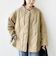 〈手洗い可能〉キルティング サイドジップ ブルゾン