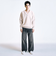 City Ambient Products:〈手洗い可能〉ループヤーン ワイドリブ Vネック ニット