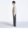 City Ambient Products:〈手洗い可能〉ループヤーン ワイドリブ Vネック ニット