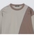 SHIPS: カラースラント パネル 長袖 Tシャツ