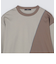 SHIPS: カラースラント パネル 長袖 Tシャツ