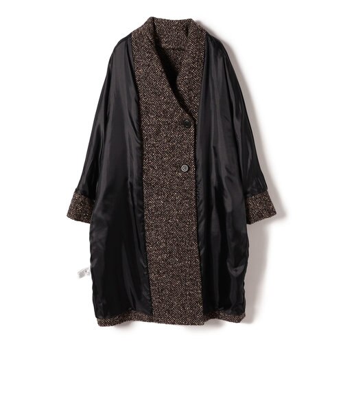 TICCA:ミックス ツイード テント コート｜シップスの通販｜&mall