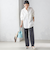 〈手洗い可能〉ストライプ ツイル ストレート パンツ