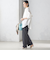 〈手洗い可能〉ストライプ ツイル ストレート パンツ