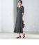 〈結婚式・パーティ〉troisiemechaco:カット ジャカード ワンピース