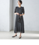 〈結婚式・パーティ〉troisiemechaco:カット ジャカード ワンピース