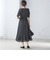 〈結婚式・パーティ〉troisiemechaco:カット ジャカード ワンピース