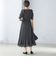 〈結婚式・パーティ〉troisiemechaco:カット ジャカード ワンピース