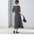 〈結婚式・パーティ〉troisiemechaco:カット ジャカード ワンピース