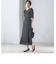 〈結婚式・パーティ〉troisiemechaco:カット ジャカード ワンピース