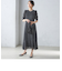 〈結婚式・パーティ〉troisiemechaco:カット ジャカード ワンピース