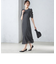 〈結婚式・パーティ〉troisiemechaco:カット ジャカード ワンピース