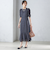 〈結婚式・パーティ〉troisiemechaco:カット ジャカード ワンピース
