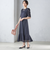 〈結婚式・パーティ〉troisiemechaco:カット ジャカード ワンピース
