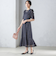〈結婚式・パーティ〉troisiemechaco:カット ジャカード ワンピース