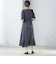 〈結婚式・パーティ〉troisiemechaco:カット ジャカード ワンピース