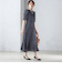 〈結婚式・パーティ〉troisiemechaco:カット ジャカード ワンピース