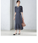 〈結婚式・パーティ〉troisiemechaco:カット ジャカード ワンピース