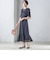 〈結婚式・パーティ〉troisiemechaco:カット ジャカード ワンピース