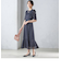 〈結婚式・パーティ〉troisiemechaco:カット ジャカード ワンピース