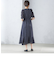 〈結婚式・パーティ〉troisiemechaco:カット ジャカード ワンピース