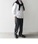 SHIPS any: ストライプ / ソリッド リラックス レギュラーカラー シャツ 25AW◇