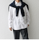SHIPS any: ストライプ / ソリッド リラックス レギュラーカラー シャツ 25AW◇
