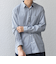 SHIPS any: ストライプ / ソリッド リラックス レギュラーカラー シャツ 25AW◇