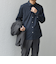 SHIPS any: ストライプ / ソリッド リラックス レギュラーカラー シャツ 25AW◇