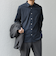 SHIPS any: ストライプ / ソリッド リラックス レギュラーカラー シャツ 25AW◇