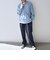 SHIPS any: SORONA(R) ストレッチ ジャージー バンドスキッパー プルオーバー シャツ◆