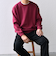 SHIPS any: 〈手洗い可能〉コットン カシミヤ スウェットライク ニット 24FW◇
