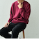 SHIPS any: 〈手洗い可能〉コットン カシミヤ スウェットライク ニット 24FW◇