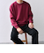 SHIPS any: 〈手洗い可能〉コットン カシミヤ スウェットライク ニット 24FW◇