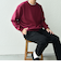 SHIPS any: 〈手洗い可能〉コットン カシミヤ スウェットライク ニット 24FW◇