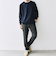 SHIPS any: 〈手洗い可能〉コットン カシミヤ スウェットライク ニット 24FW◇