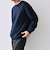 SHIPS any: 〈手洗い可能〉コットン カシミヤ スウェットライク ニット 24FW◇